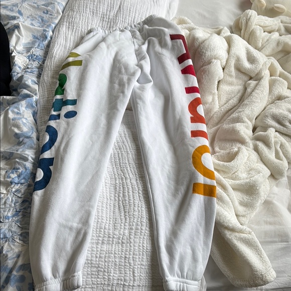 White Jogger Pants - Picture 4 of 5